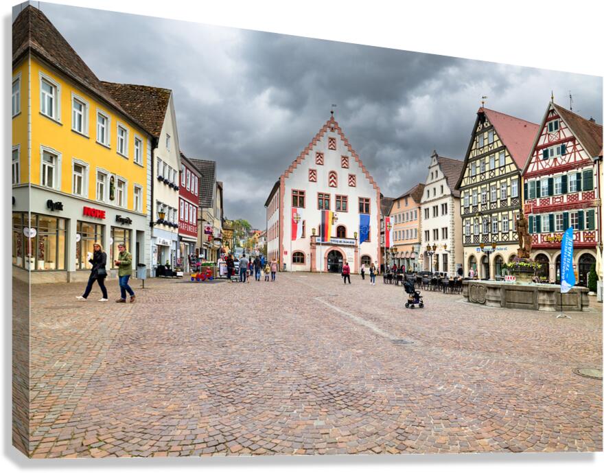 Market square in Bad Mergentheim Germany on the Romantic Road