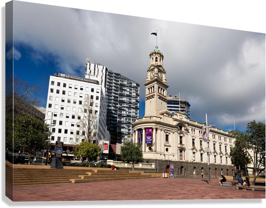 Town hall in Aotea Square during the day in Auckland New Zealan