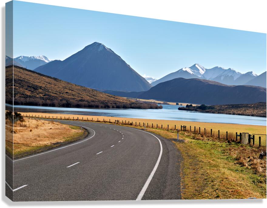 Driving towards Arthur Pass on State Highway 73 near Lake Pearso