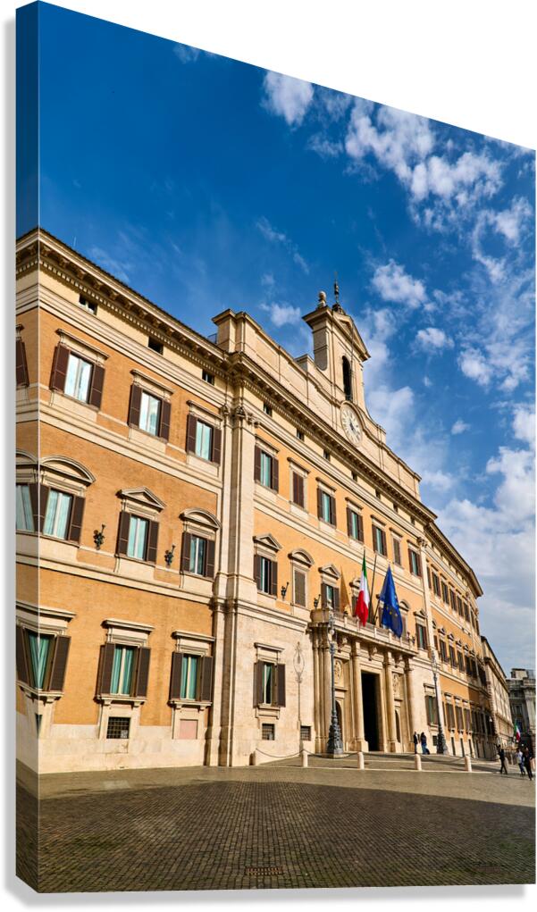 Palazzo Montecitorio stands as seat of Italian Parliament in Rom