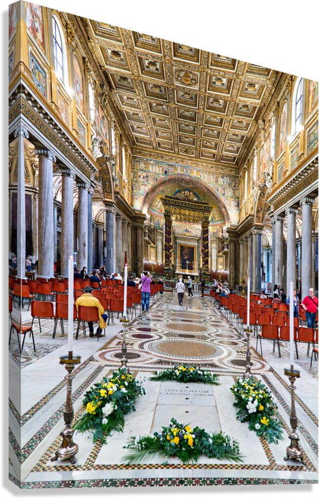 Visit to basilica of saint mary major in rome