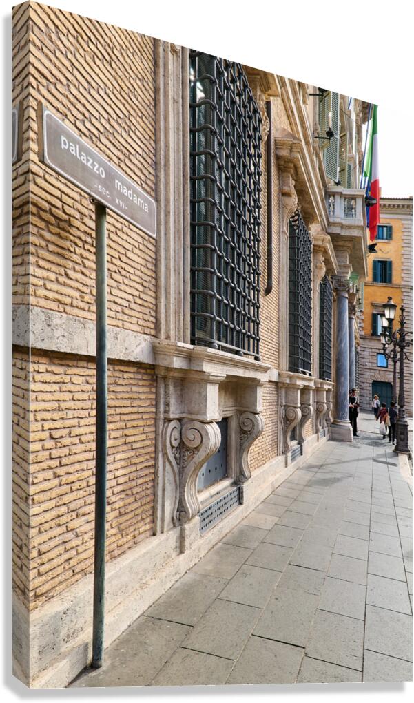 Palazzo Madama in Rome shows the seat of the Senate of Italy