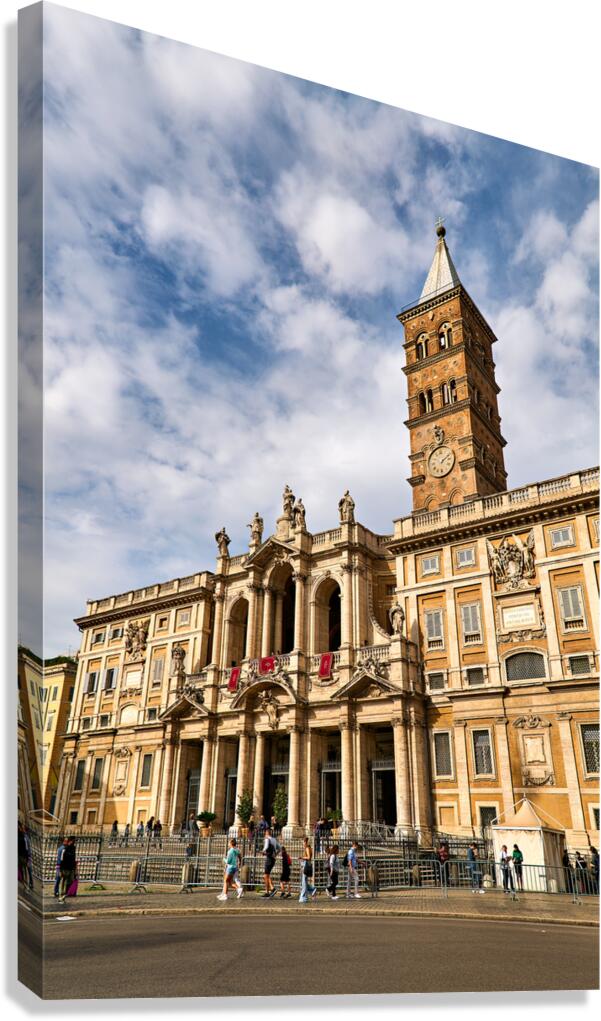 Basilica of Saint Mary Major in Rome during a sunny day