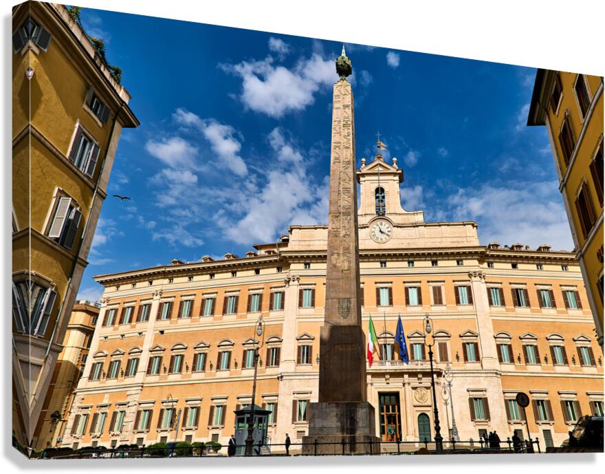 Visit Palazzo Montecitorio in Rome Italy during sunny weather