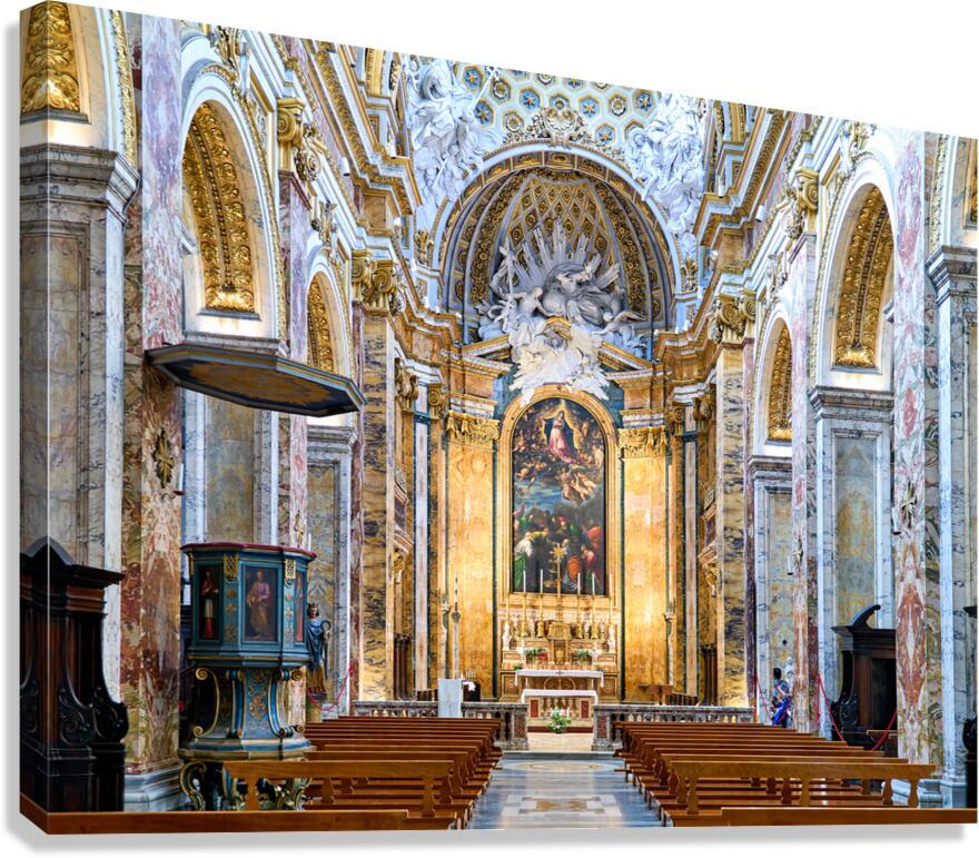 Church of St. Louis of the French in Rome shows interior design