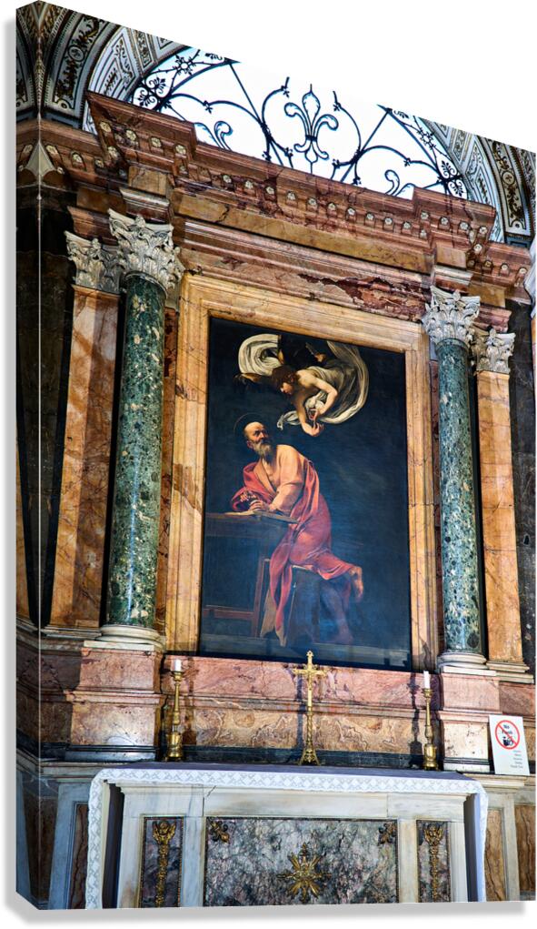 Inspiration of saint matthew at church of st. louis of the frenc