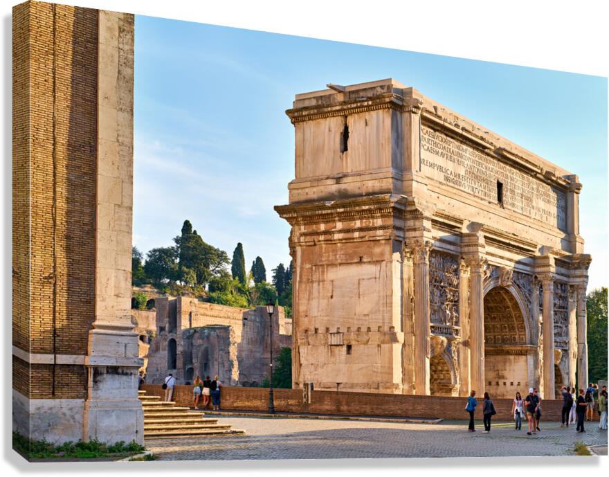 Exploring the arch of septimus severus in rome