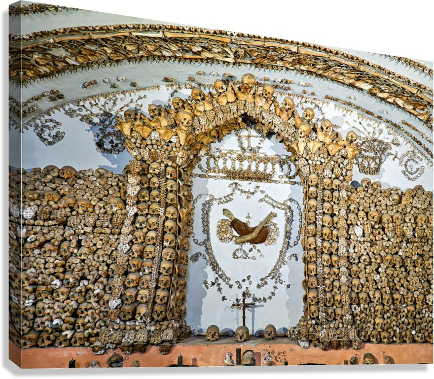 Capuchin Crypt in Rome shows skeletal art beneath a church in It