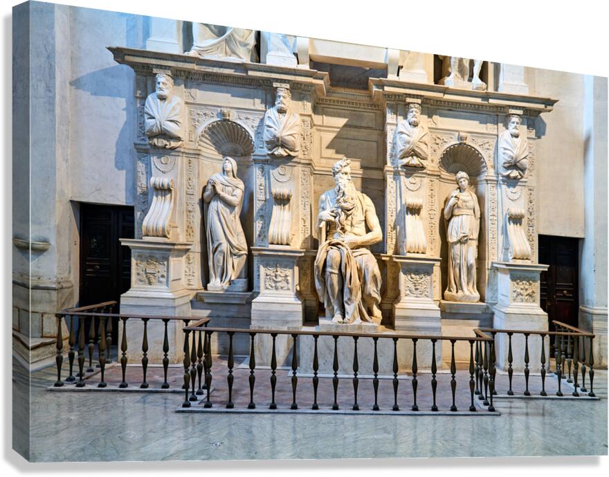 Moses sculpture by Michelangelo in San Pietro in Vincoli Rome