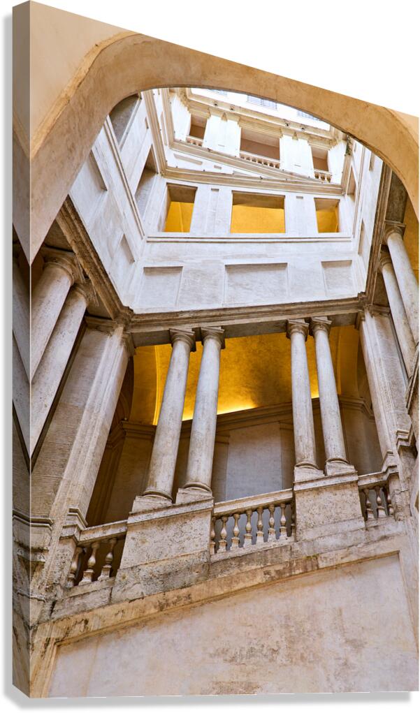 Galleria Nazionale dArte Antica staircase view in Rome