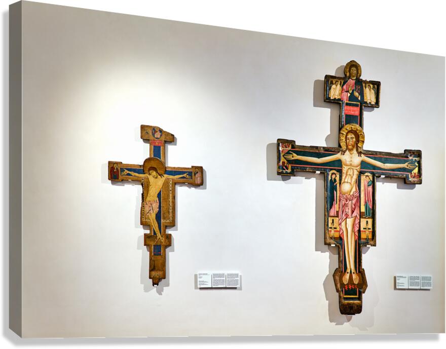 Berlinghieri and machilone crucifixes at galleria nazionale