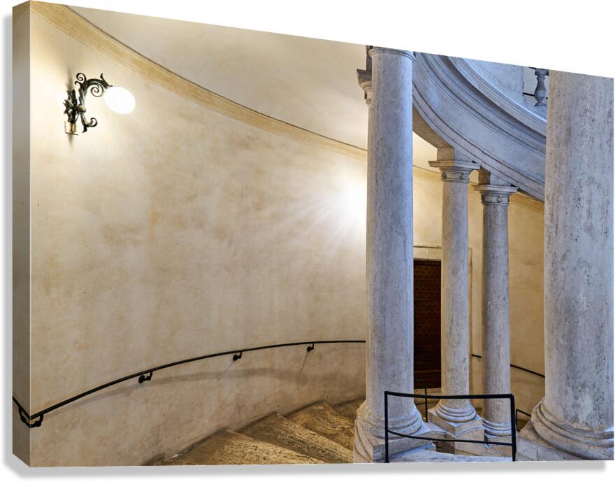 Visit the helicoidal staircase in Galleria Nazionale dArte