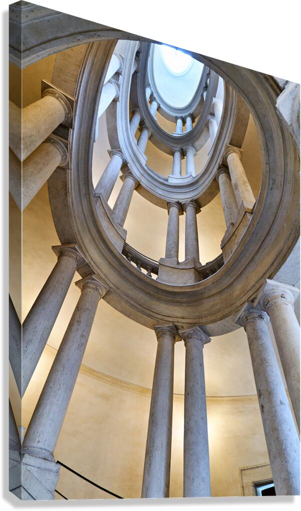 Staircase design in Galleria Nazionale dArte Antica in Rome