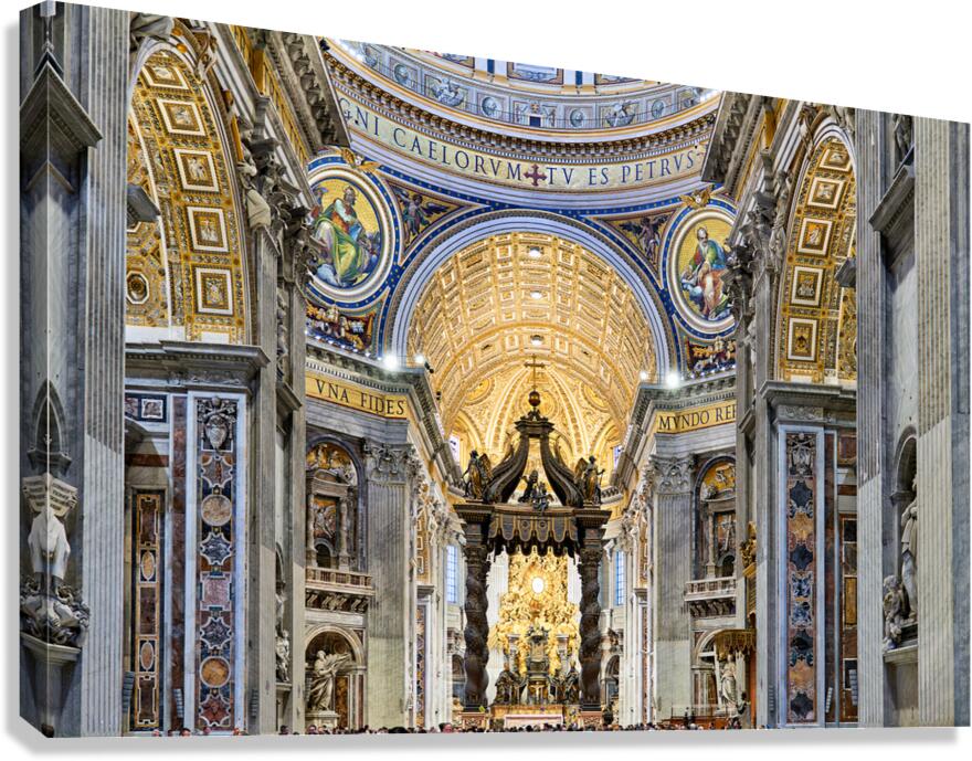 Visit to saint peters basilica and berninis baldacchino in rom