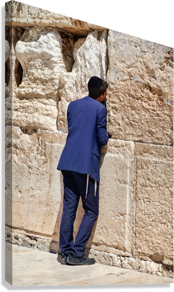Orthodox Jews praying at the Wailing Wall in Jerusalem