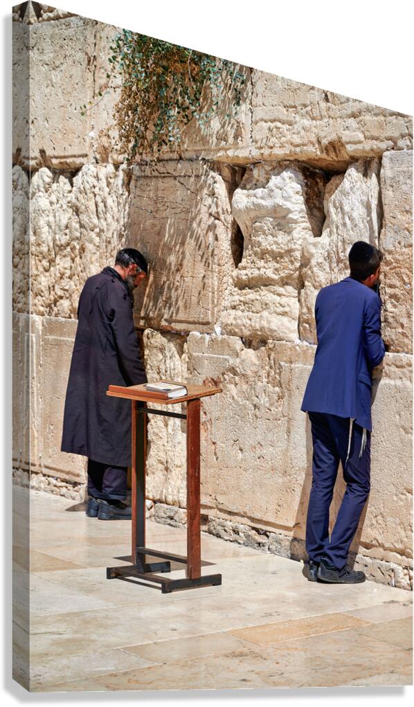 Orthodox Jews pray at the Wailing Wall in Jerusalem Israel