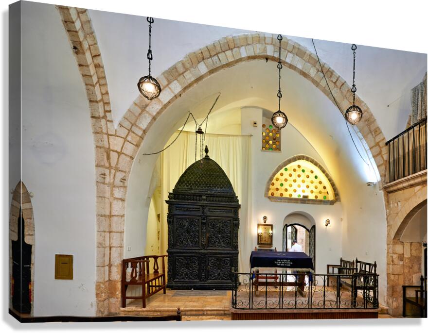 Four sephardic synagogues in Jerusalem Israel during daylight ho