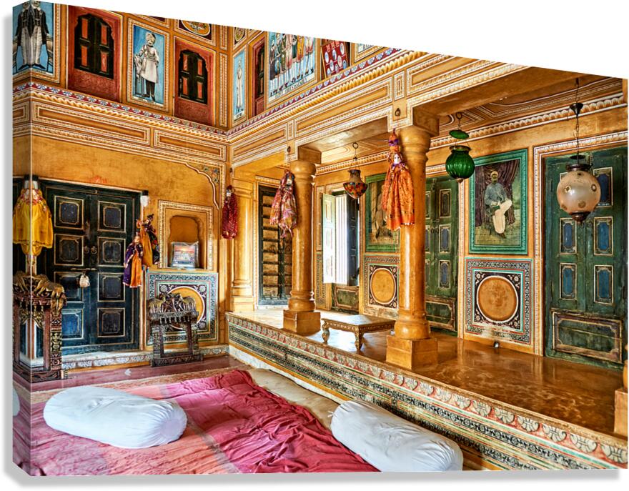 Traditional house design seen in Mandawa Rajasthan Shekawati reg