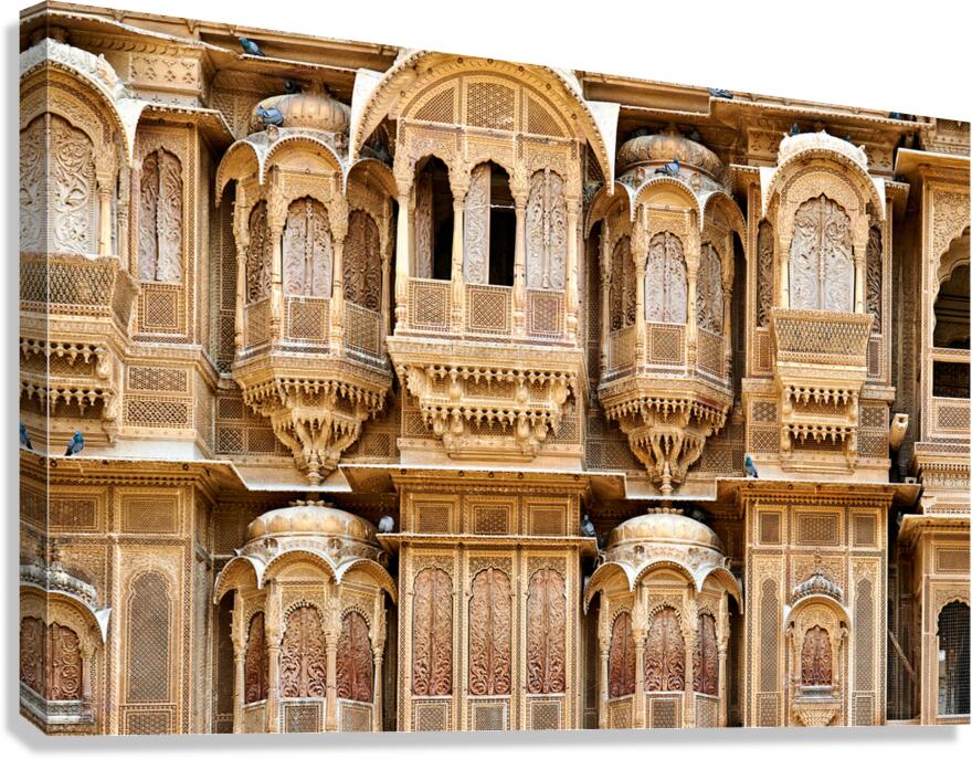 Traditional haveli house architecture in Jaisalmer Rajasthan