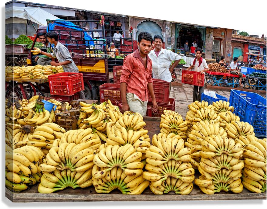 Fruit and vegetable market scene in Jodhpur Rajasthan India