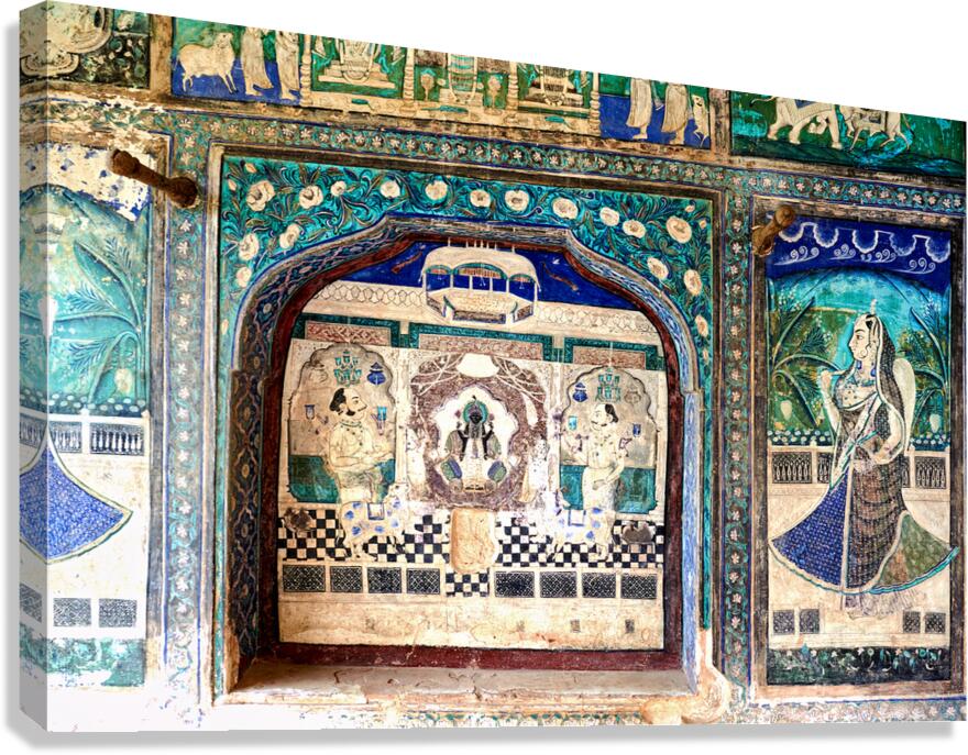 Decorations and paintings at Taragarh Fort in Bundi Rajasthan