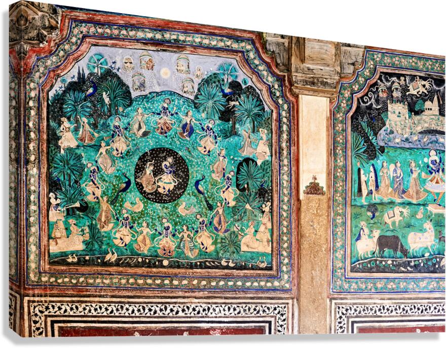 Decorations and paintings at Taragarh Fort in Bundi Rajasthan