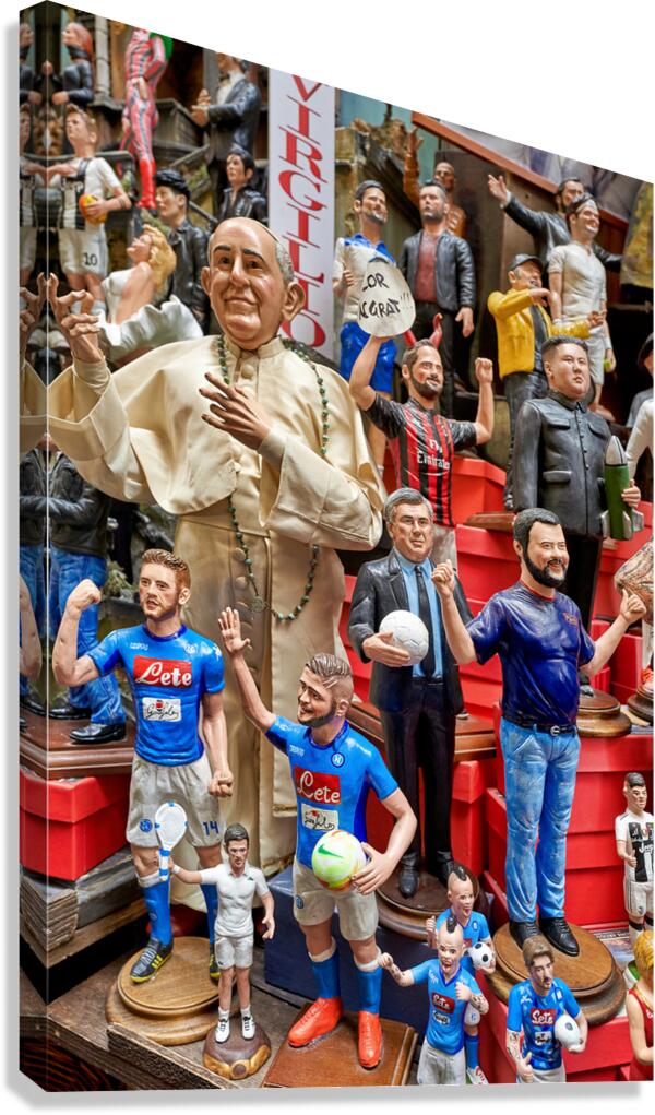 Statues of Nativity Scene in Naples artisan workshops