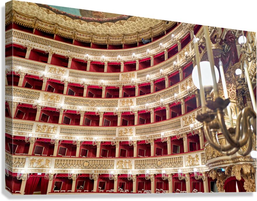 Explore the interior of Real Teatro di San Carlo in Naples Italy