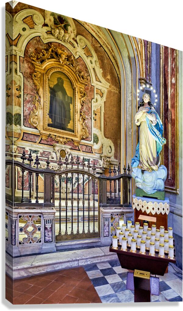 San Domenico Maggiore church interior in Naples Campania Italy