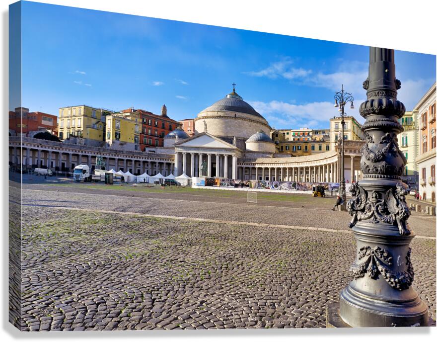Piazza del Plebiscito in Naples Campania Italy on a clear day