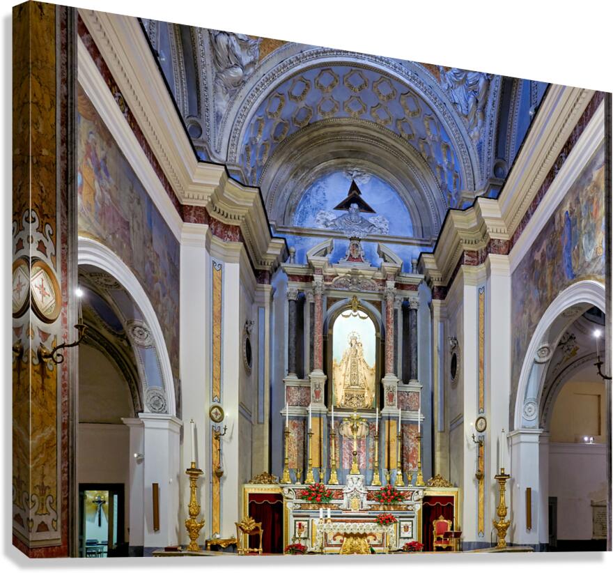 Interior view of Parrocchia Santa Maria della Mercede in Naples
