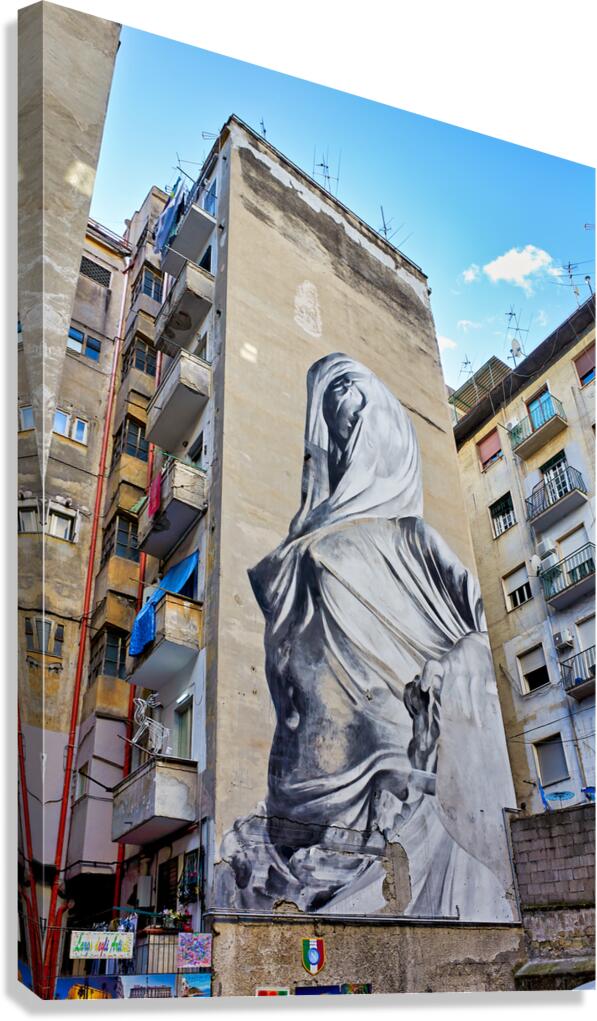 Pudicizia mural in Spanish Quarters of Naples Campania Italy