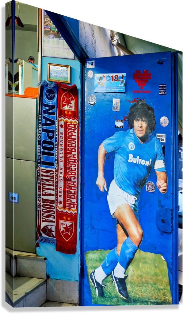 Diego Maradona tribute at Quartieri Spagnoli in Naples Campania