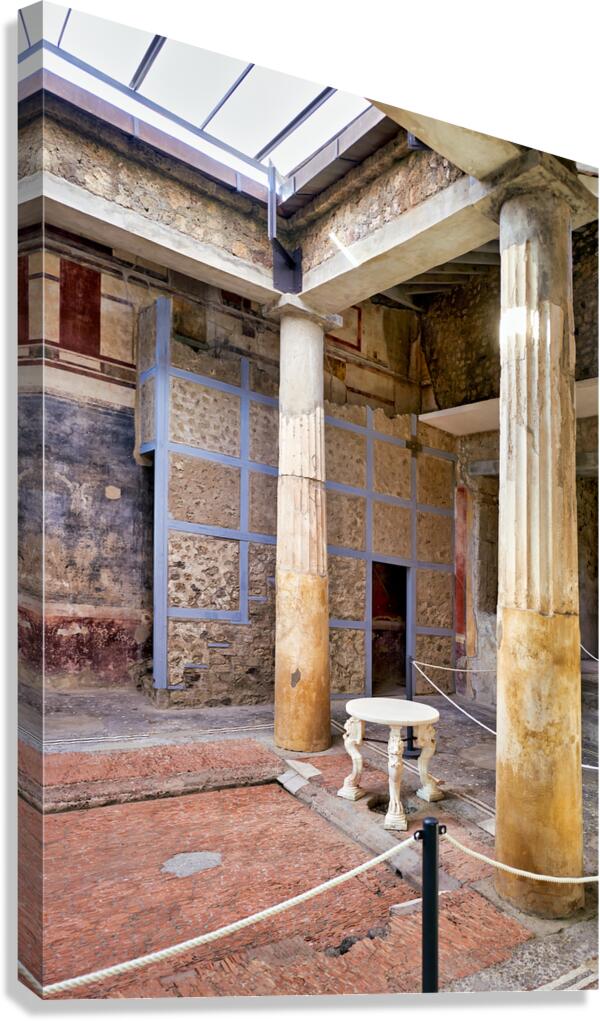 Exploring the ruins in Pompeii Campania Italy a historic site