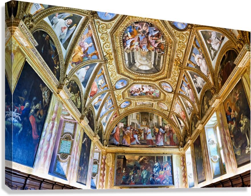Discovering the stunning ceiling art at Certosa di San Martino