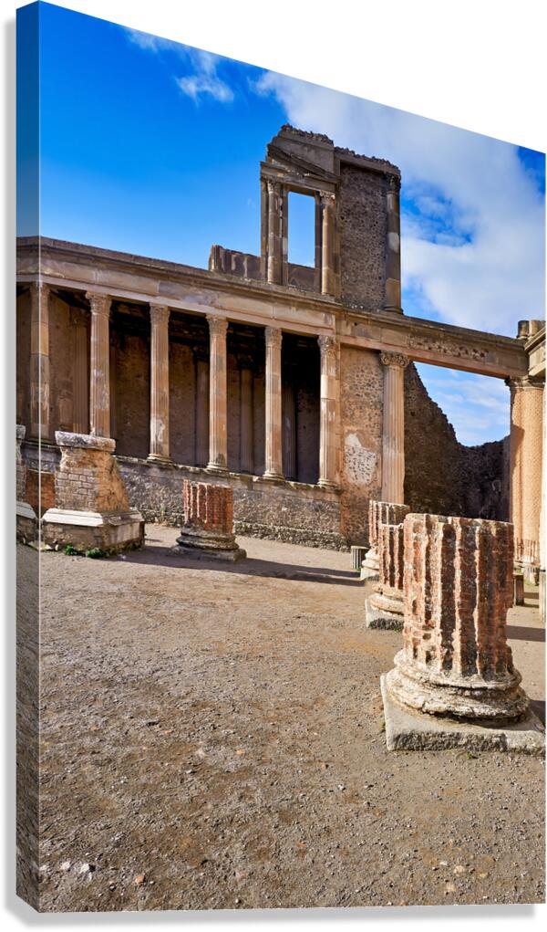 Exploration of ancient ruins in Pompeii Naples Campania Italy