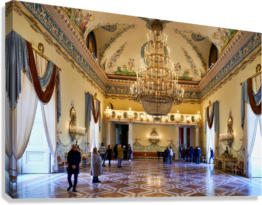 Visitors explore Museo di Capodimonte in Naples Campania Italy