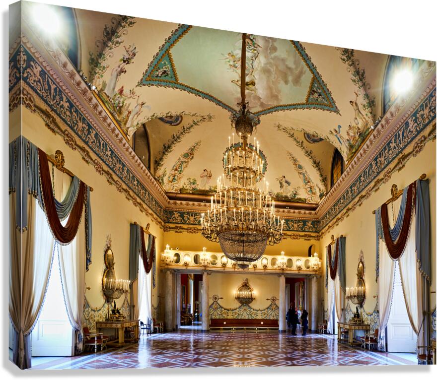 Visitors explore Museo di Capodimonte in Naples Campania Italy