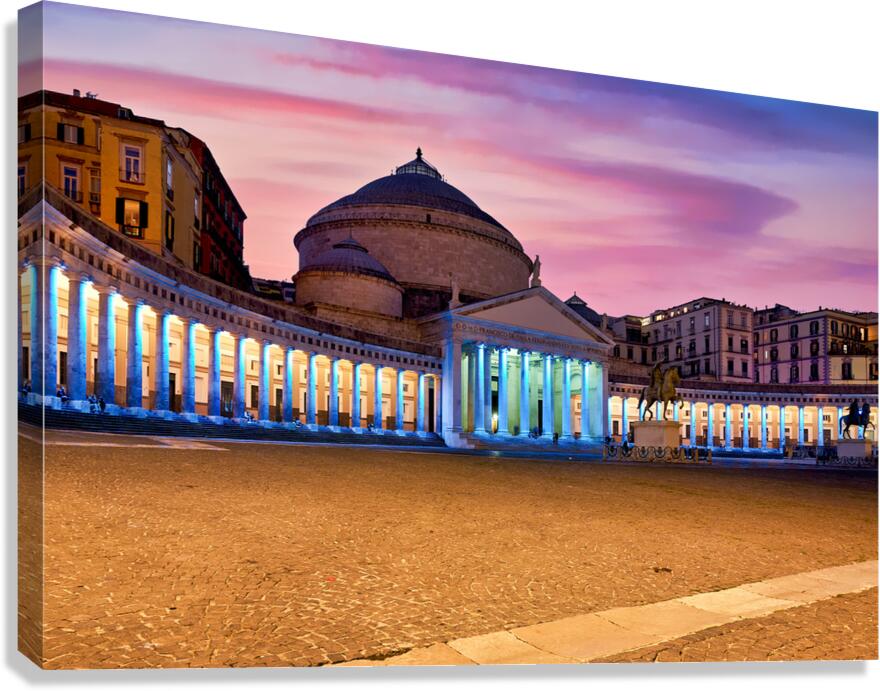 Basilica of San Francesco di Paola in Piazza Plebiscito during s