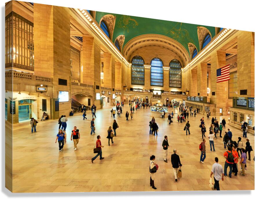 People walk in Grand Central Terminal in Manhattan
