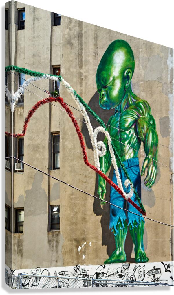 Baby Hulk mural in Manhattan showcases street art creativity