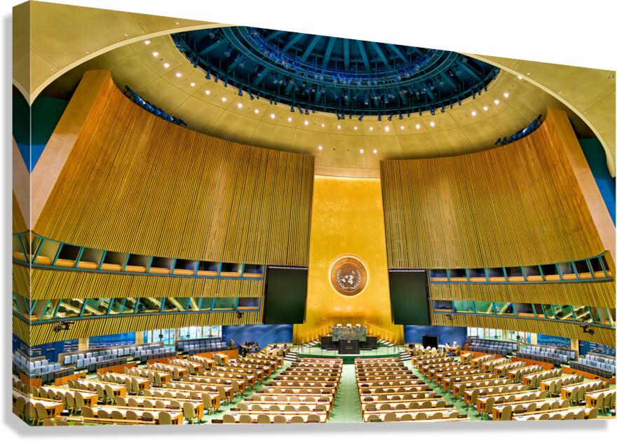 General assembly hall in united nations headquarters in new york