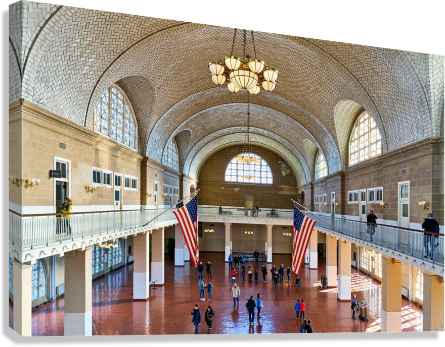 Historic immigration center welcomes people in Manhattan New Yo