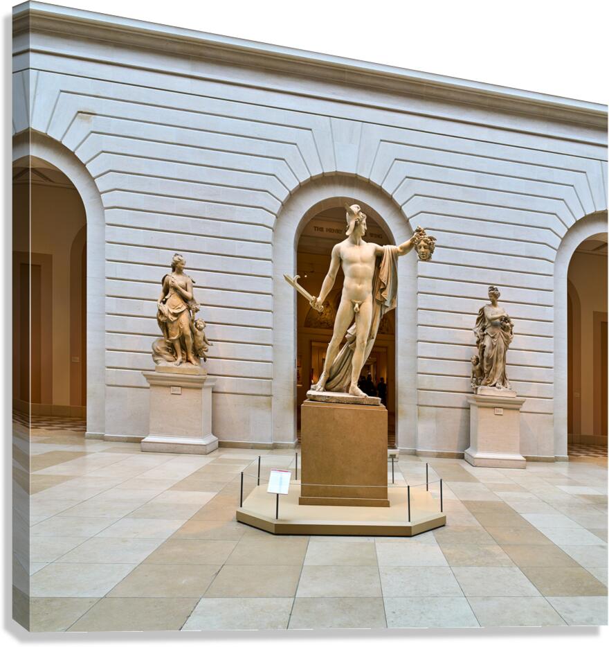 Perseus holds the head of Medusa at the Metropolitan Museum of A