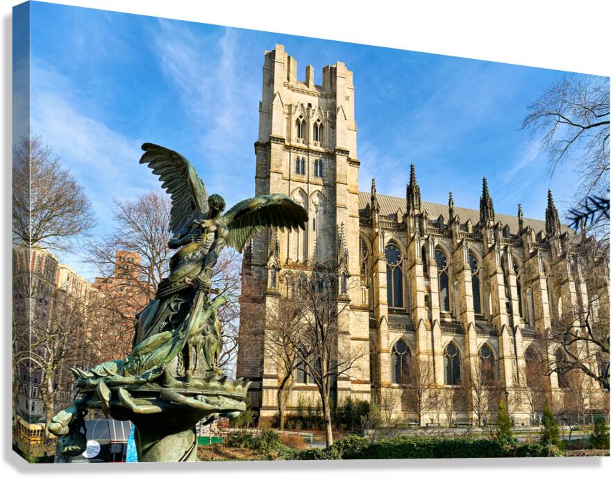 A group walks around the Cathedral of St