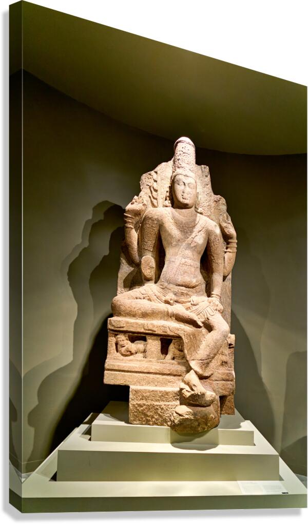 Seated figure sculpture at Asian Art Gallery Met Museum