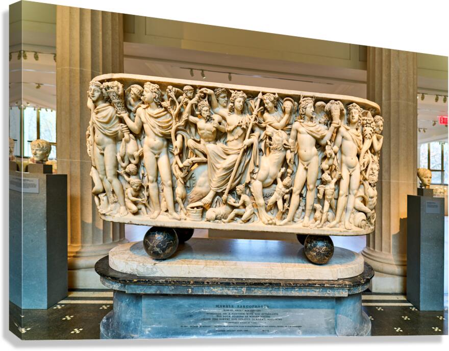 Roman marble sarcophagus at the Met New York