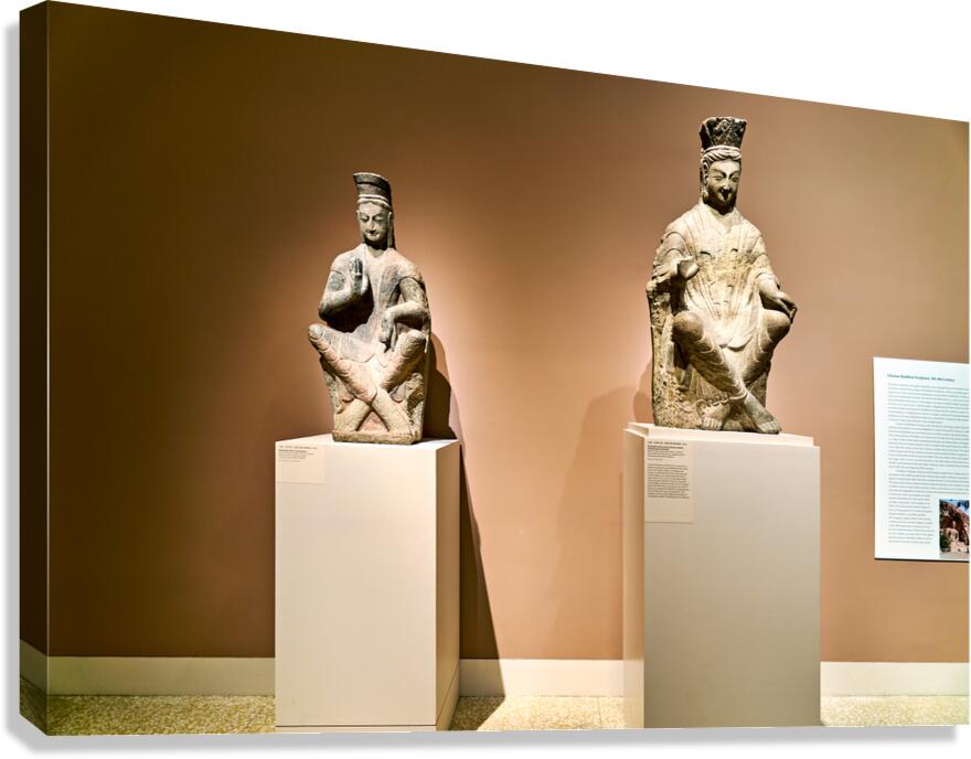 Bodhisattva statues at Asian Art Gallery in New York