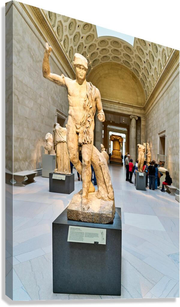 Wounded warrior statue in the Metropolitan Museum of Art in New 