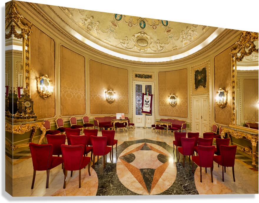 Ducezio Palace room with mirrors in Noto Sicily Italy